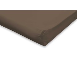 Topmatras Hoeslaken Katoen Perkal - Hoeslaken 160x200 - Taupe - Topper Hoeslaken