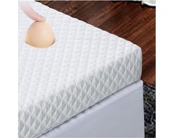 Topmatras - Topper -Topdek - Bamboo Gel Hybrid Traagschuim 90x200 9 cm dik