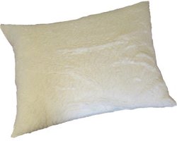 Topmerk wollen vacht wolkussen hotel hoofdkussen- Puur natuurlijk- (B-keuze) Hoogwaardig hoofdkussen met een schoonheidsfoutje– 60x70 cm DUURZAMERE KEUZE