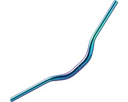 Topo Mid Rise MTB Stuur - Aluminium 31,8 mm - Lichtgewicht Fietsstuur 720 mm 780 mm - Zwart/Regenboog