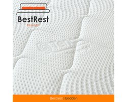 Topper - 140x190 Topper - Hybride-foam / Koudschuim - Topdekmatras - Matrastopper - Drukverlagend - Ondersteunend - Afneembaar hoes - Tencel Hoes - Hotelkwaliteit - 12cm Topper - Bestrest Bedden
