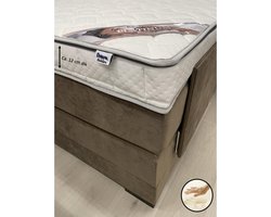 Topper Platinum 200x200 - 12 cm dik - Bamboo Hoes - Nasa Traagschuim - Topdekmatras