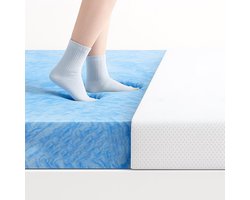 Topper Traagschuim Topdekmatras 220x200 cm – Ademend, Koel & Ondersteunend – Anti-allergie – Luxe Matrastopper voor Beter Slaapcomfort