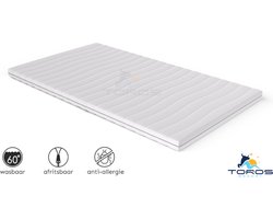 Topper XXL Topmatras Topdek Bamboo Luxe Tijk 140 x 210 x 9cm Koudschuim HR45 Topper Topmatras Topdek 140x210