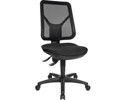 Topstar bureaustoel ERGO NETZ, permanent contact, zonder armleuningen, gazen rugleuning, ergonomisch gevormde wervelsteun