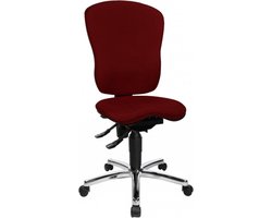 Topstar Sitness - Bureaustoel - Ergonomisch -  Zonder armleuningen - Donkerrood / bordeaux