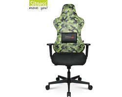 Topstar 'Sitness RS Sport Plus' Bureaudraaistoel, Game Stoel - Gaming Stoel - Ergonomische Bureaustoel - Gamestoel - Verstelbaar - Gaming Chair - Zwart/Groen