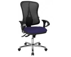 Topstar Solution Deluxe AL.U2 - Bureaustoel - Chroom - Blauw