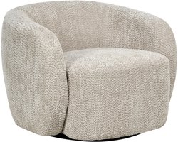 TORE - Draaifauteuil - Beige - Polyester