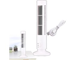 Torenventilator Bureau - Persoonlijke Koeler - Werkplek Verkoeling - Stroomlijn Ontwerp - 4.13 Inch - Wit