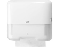 Tork 553100 Dispenser handdoekdispenser z/c-vouw mini wit voor H3 (553100)