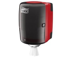 Tork Performance Disp. centerfeed rol zwart/rd 36x25x23cm M2 dispenser ds à 1 (659008)