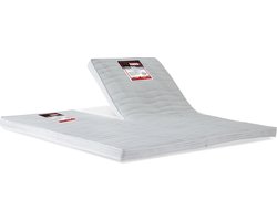 TORRO | Extra stevige topmatras | Met split | Echt harde topper | 8cm dik stevig ligcomfort 180x200 cm split topper