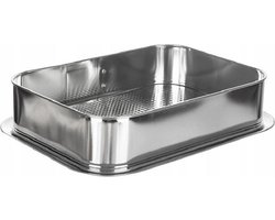 Tortownica rechthoekige springvorm - Bakvorm - Cakevorm - 34 x 24 x 8 cm zilver