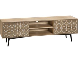 TORVI - TV-meubel - Lichte houtkleur - MDF