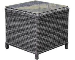 Toscane XL bijzettafel 50x50xH46 cm antraciet