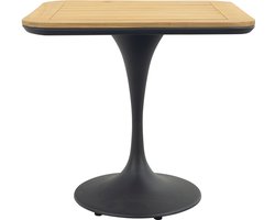 Toscara vierkante bistrotafel 80x80cm. - Teak