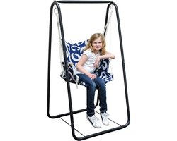 Tot 100 kg: Vrijstaand Schommelframe met Hangstoel 160 cm Metalen Standard voor Binnen en Buiten