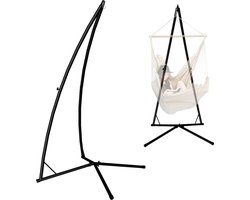 Tot 120kg: Metalen Hangstoel Standaard - 215cm Hangstoel Frame Metaal - Balkon Terras Tuin Houder