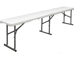 Tot 300kg: Weerbestendige Bierbank voor Buiten - 182x27x43 Inklapbare Tuin Bierbank van Kunststof