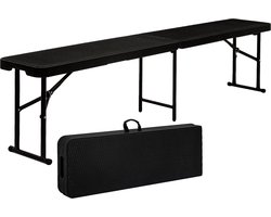 Tot 300kg: Weerbestendige Bierbank voor Buiten - 184x30x43 Inklapbare Tuin Bierbank van Kunststof