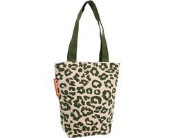 Tote Bag met ritssluiting - Baby Luipaard - Duurzaam - Gemaakt van gerecycled bedlinnen - Cadeau voor vrouw