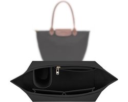 Tote Bag Organizer - Bag Organizer - handtas organizer -Tas Organizer met Meerdere - Rits Insert Tas - 28*25*17CM - L - zwart - Geschikt Voor Tote