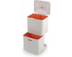 Totem Max 60 liter afvalscheiding en recycling keuken afvalemmer met geurfilter en verwijderbaar Voedselafval bak, Steen