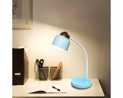 Touch Control LED-bureaulamp - Oplaadbare bureaulamp - Decoratieve bureaulamp - Bureaulamp voor studiebureau - Stijlvolle en functionele verlichting - Blauw