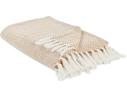 TOUTLI - Bedsprei - Beige - 220 x 240 cm - Katoen