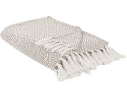 TOUTLI - Bedsprei - Taupe - 220 x 240 cm - Katoen