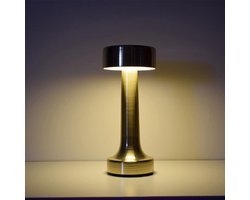 TOVBMUP Draadloze draagbare Touch-tafellamp - 3W LED geïntegreerd licht - 3000K warme kleur - Dimbaar - Oplaadbare batterij - Voor nachtkastjes, salontafels, hotels, restaurants