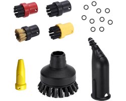 TOVBMUP Reserveonderdelenset voor stoomreinigers - grote ronde borstel, zuigmond, powermond, ronde borstelset - accessoires geschikt voor Kärcher SC1 SC2 SC3 SC4 SC5 SC7 CTK10