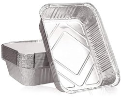 Tovbmup Schalen - Pak van 20 - Groenteschalen - Grillschalen - Geschikt voor gas-, houtskool- en elektrische grills - Vetopvangbak, wegwerpbaar - Metalen kom - Voor BBQ-picknicks.