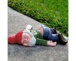 TOVBMUP Tuindecoratie - kabouterdecoratie - harsdecoratie - Geschikt voor bureau, bank, boekenplank, plank, eettafel