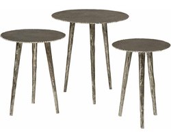 Tower living Alu side round table - set of 3