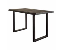 Tower Living Bartafel Ultimo - Rechthoek Zwart Hout - 140x90x95cm