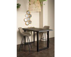 Tower Living Bartafel Ultimo - Rechthoek Zwart Hout - 140x90x95cm