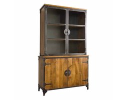 Tower Living - Basto vitrinekast - 120 cm - bruin