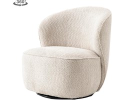 Tower Living - Belvi draaifauteuil - cremé