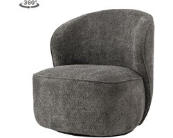 Tower Living - Belvi draaifauteuil - donkergrijs
