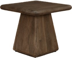 Tower Living bijzettafel Asti 60x60x45 cm vierkant mangohout bruin
