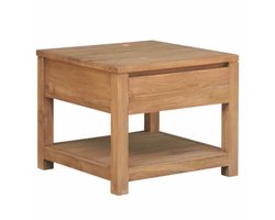 Tower Living Bijzettafel Corona - Vierkant Bruin Hout - 60x60x50cm