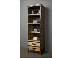 Tower Living boekenkast Basto 60x40x190 cm mangohout