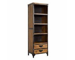 Tower Living Boekenkast Basto - Bruin Hout - 60x40x190cm