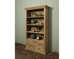 Tower Living boekenkast Bologna 111x40x191 cm teak
