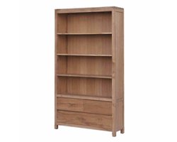 Tower Living Boekenkast Corona teakhout 210x120 cm
