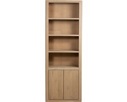Tower Living boekenkast Tenna 80x45x220 cm mangohout naturel