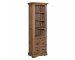 Tower Living Bologna Boekenkast teakhout 66x50x191 cm - Naturel