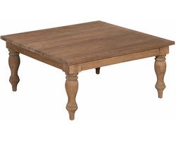 Tower Living Bologna Salontafel vierkant teakhout 100x100x45 cm - Naturel